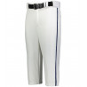 Baseball Pants Knicker White/Navy Piping