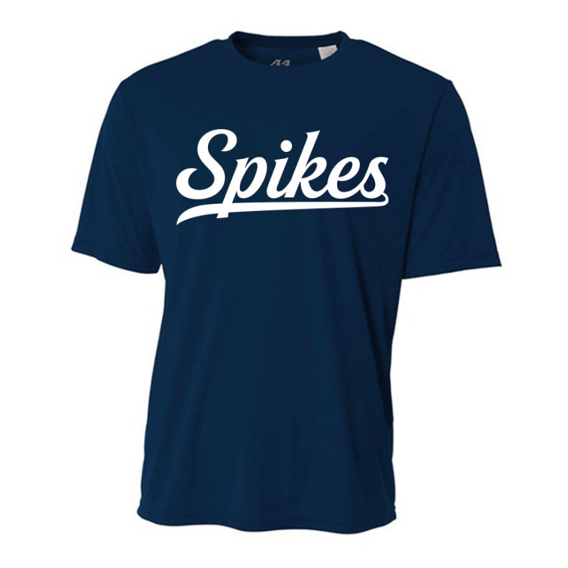 Spikes Mens Performance Tee Navy
