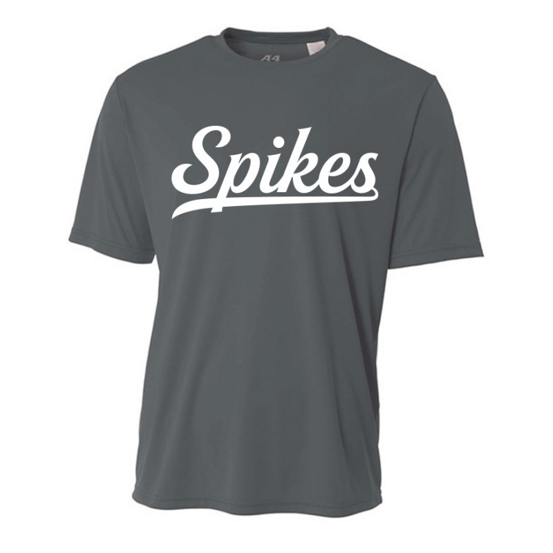 Spikes Mens Performance Tee Grey
