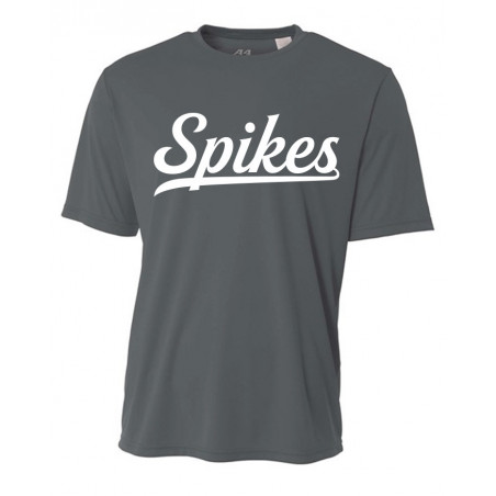 Spikes Mens Performance Tee Grey
